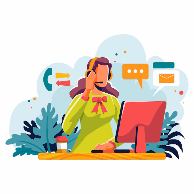 Services customer support flat illustration 23 2148887077
